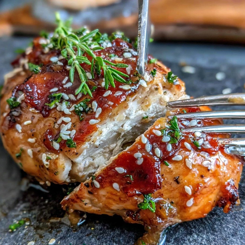 Healthy Chicken With Honey Mustard Glaze