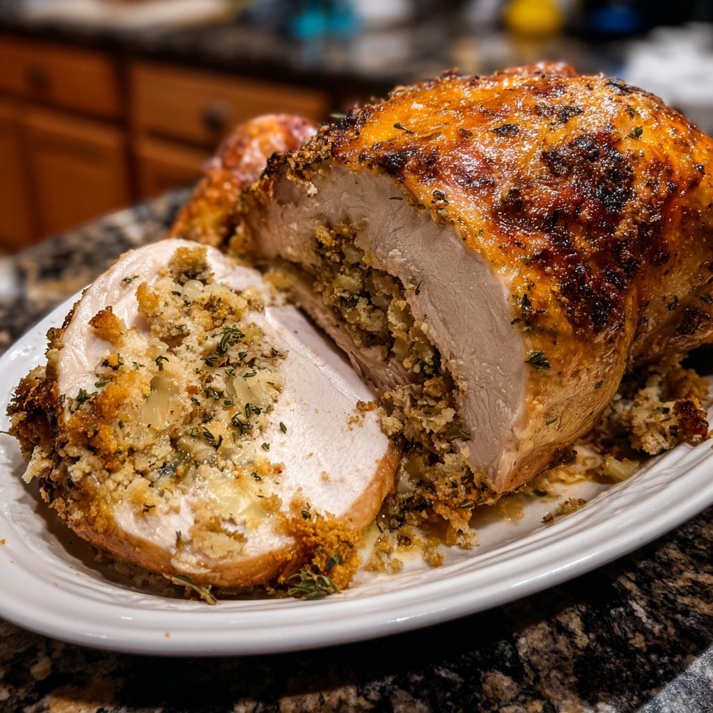 Seasonal & Festive Thanksgiving Herb Stuffed Turkey