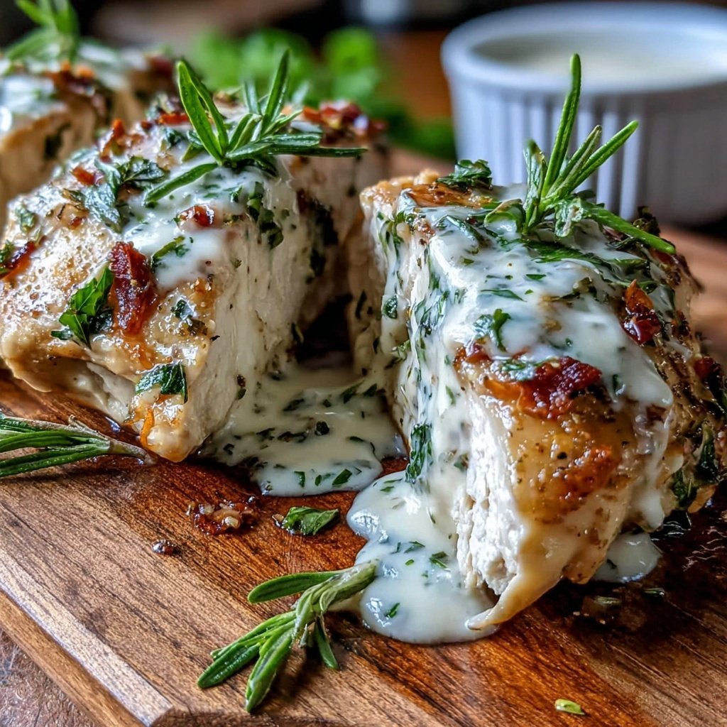 Food Recipes Creamy Herb Chicken