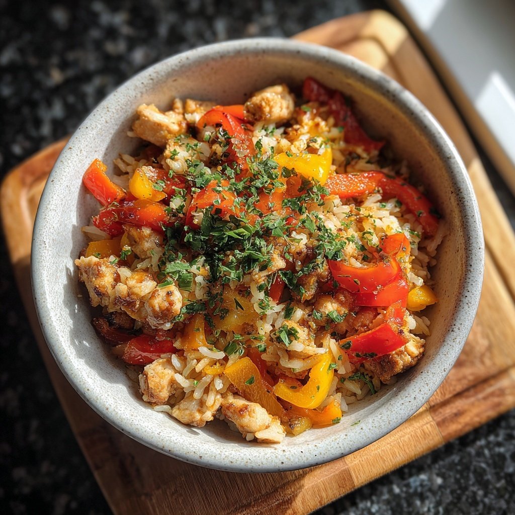 High Protein Turkey Rice Bowl