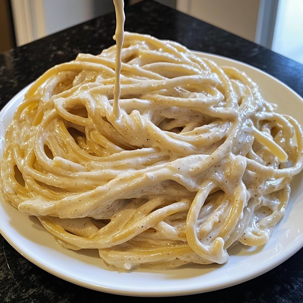 Easy Creamy Garlic Pasta