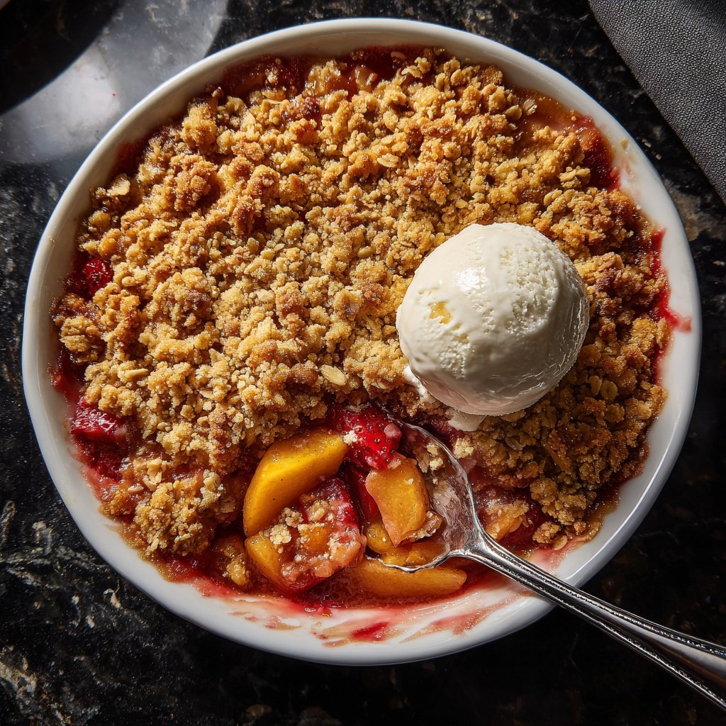Strawberry Peach Crisp