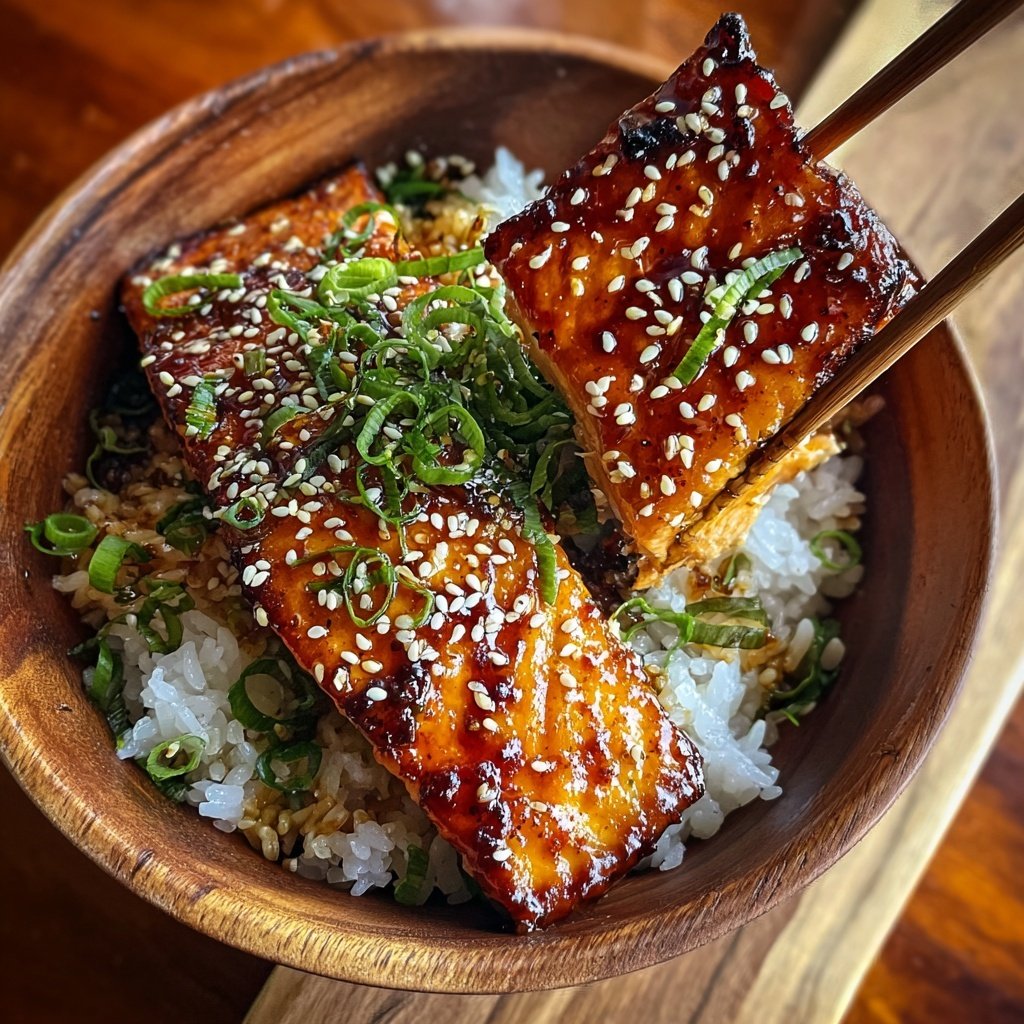 Teriyaki Salmon Rice Bowl