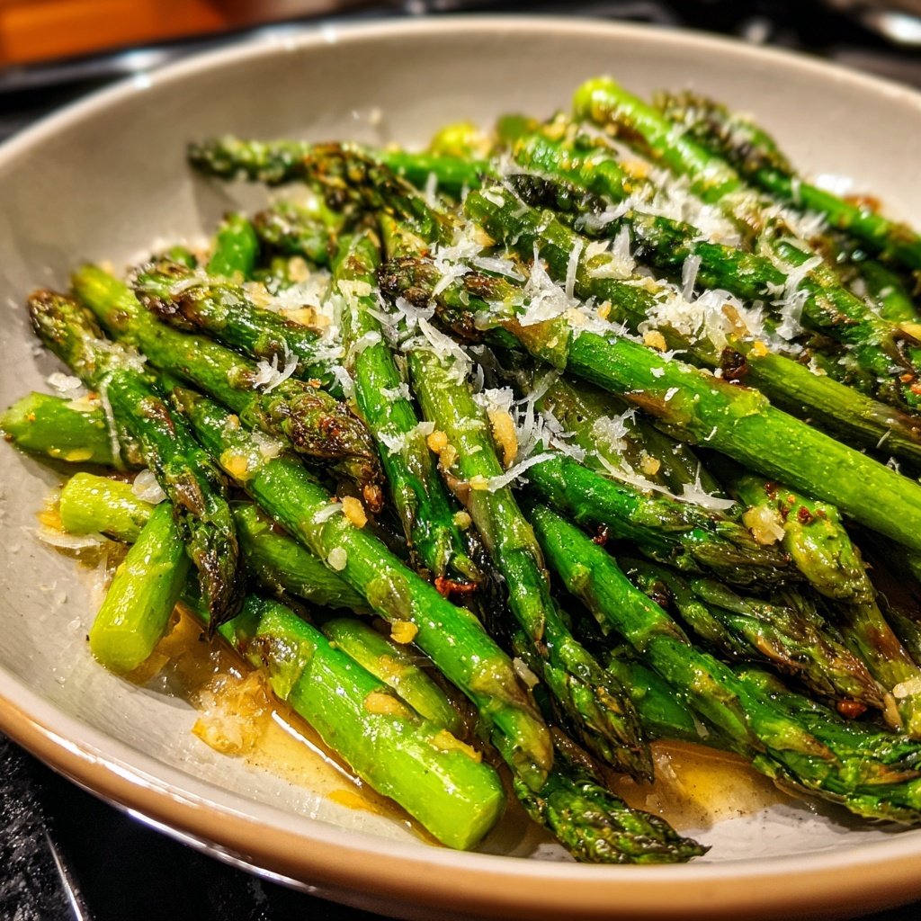 Lemon Butter Asparagus with Parmesan